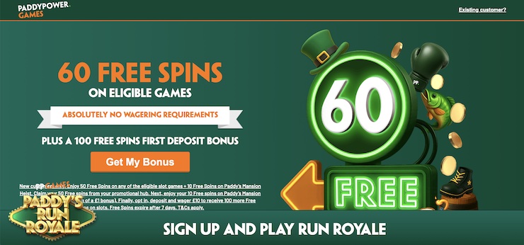 Paddy Power is one of the best non GamStop casinos for no deposit bonus offers.